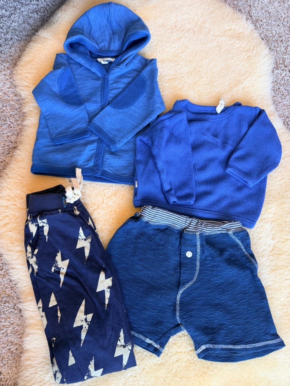 Pink Chicken & Paige Lauren Sweatshirt, Pants & Shorts 3-6mo, Hoodie (O-3) ,